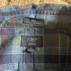 J. Crew Plaid Shirt - XL - Slim Fit